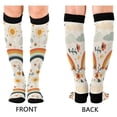 thumbnail image 4 of FORMRS Womens Knee High Socks Casual Long Thick Travel Daily Wear, 1 Pair, Cute Rainbow, 4 of 6