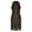 Coffee#1, variant on Western Dress for Women Zipper Lapel V Neck Sleeveless Fringe Cowgirl Midi Dress Fashion Vintage Slim Suede Dress White