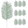 thumbnail image 1 of 10pcs Artificial Palm Leaves Plastic Palm Leaves Decoration, Tropical Leaf with Stem, 1 of 3