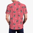 thumbnail image 2 of Polo Shirts for Men, flamingo zebra print pink Soft Casual Mens Polo Shirts Short Sleeve Button Down Classic Mens Golf Polo Shirts, 2 of 7
