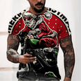 thumbnail image 1 of Camiseta de Navidad para hombre, camiseta de manga corta con estampado de Papá Noel en 3D, camisetas de Navidad, camiseta de Navidad de gran tamaño, ropa para hombre, ropa caliente, 1 of 3