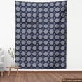 thumbnail image 4 of Ambesonne Nautical Fabric by the Yard Upholstery, Shapes Anchor Motifs Art, 5 Yards, Dark Blue Grey and White, 4 of 5