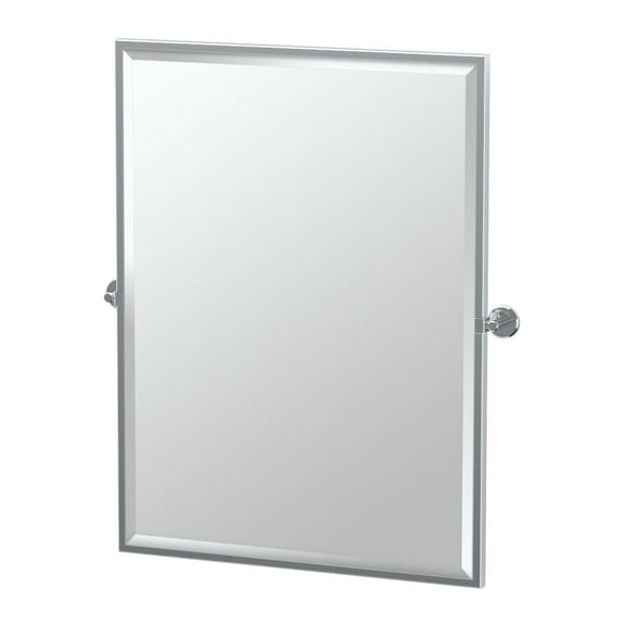 Gatco Latitude II 32.5" Framed Rectangle Mirror, Chrome