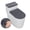 Dark Gray, variant on Hengbo 2 Pcs Toilet Lid Cover and Toilet Tank Lid Cover Tank Cover Sets for Bathroom Stain Resistant Dust Cover Black