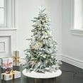 thumbnail image 4 of Falda De Árbol No Tejida Falda de árbol de Navidad de felpa de 78 cm, roja y blanca, de tela no tejida, para decoración navideña interior y exterior (1 unidad). JASKFLY, 4 of 7
