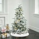 thumbnail image 4 of Skirt Christmas Tree Plush Decoration, Skirt Christmas Tree Skirt, Christmas Indoor Outdoor Decoration, Festive Holiday Tree Skirt, Easy Setup, Foldable Design, Soft Plush Material, for Bedroom Home, 4 of 7