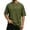 Army Green, variant on Mens T-Shirts Short Sleeve 3 Button Top Casual Waffle Knit T Shirts Summer Beach Crew Neck Lightweight Pullover Light Blue XXL