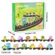 thumbnail image 3 of Juguetes para la piscina, juguetes para bebés, juguetes para niños pequeños, tractor de pista magnético, tren pequeño, rompecabezas educativo para bebés, juguete de ensamblaje para niños, muñeco rompe, 3 of 9