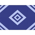 thumbnail image 1 of Ahgly Company Machine Washable Indoor Rectangle Transitional Cobalt Blue Area Rugs, 5' x 7', 1 of 7