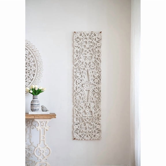Wall Decals 59.8x15.7x1.4" Floral Vine Panel, Decorative Wall Sculpture,Wall Mirrors