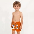 thumbnail image 4 of Babcutegg Kids Printed Swim Trunks with Pockets – Elastic Waistband, Drawstring Closure, Casual Beach and Pool Short for Warm Weather Activities Orange Size 10-11, 4 of 9