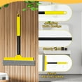 thumbnail image 6 of NEWE Window Squeegee with Extension Pole 54.5 inches, Short Handle Included, Yellow, 6 of 7