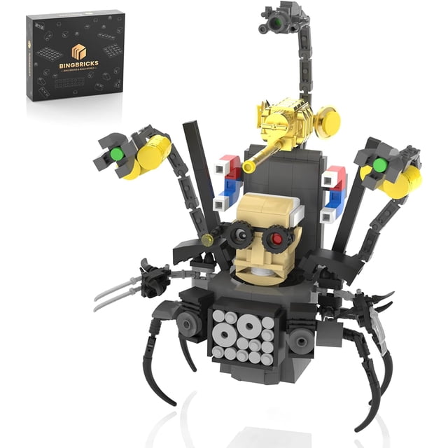 Bloques de construcción de inodoros Skibidi compatibles con Lego; 1030 piezas Skibidi Toilet G Man, camarógrafo Titan mejorado, figura Titan Speakerman juguetes para construir para niños adultos fanát