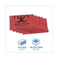 thumbnail image 3 of Linear Low Density Health Care Trash Can Liners, 45 gal, 1.3 mil, 40" x 46", Red, Flat Pack, 100/Car | Bundle of 5, 3 of 7