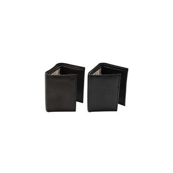 Blackcanyon Outfitters BCO5535RFID RFID Trifold Wallet, Black & Brown