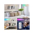 thumbnail image 2 of COVERY 3D LED Alarm Clock, Teen Wall Clock - Remote Control, Auto Brightness - Perfect for Living Room, Bedroom and Office - Corded Electric - 15 inch, 2 of 5