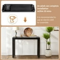 thumbnail image 6 of Zimtown Modern Console Table for Entryway, 46" Long Simplistic Sofa Table Narrow Hallway Foyer Table for Living Room, Black, 6 of 8