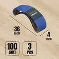 thumbnail image 3 of POWERTEC 9PK 4 x 36 Inch Zirconia Sanding Belts, 3 Each of 36/60/100 Grits, Belt Sander Sanding Belt Assortment for Bench Sander, Belt and Disc Sander, Metal Grinding, 443621Z, 3 of 9