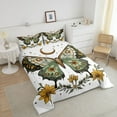 thumbnail image 4 of Death Moth Twin Comforter Set for Adult Gothic Style Bedding Sets Western Farmhouse Moth Print Bedding Comforter Sets Rustic Farm Sunflowers Down Comforter Moth Decor Duvet Set, 4 of 7