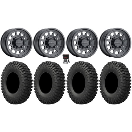 Method 414 15 Wheels Black +13mm 32 MotoCrusher Tires Polaris RZR XP 1000 / PRO XP / Ranger XP 900/1000