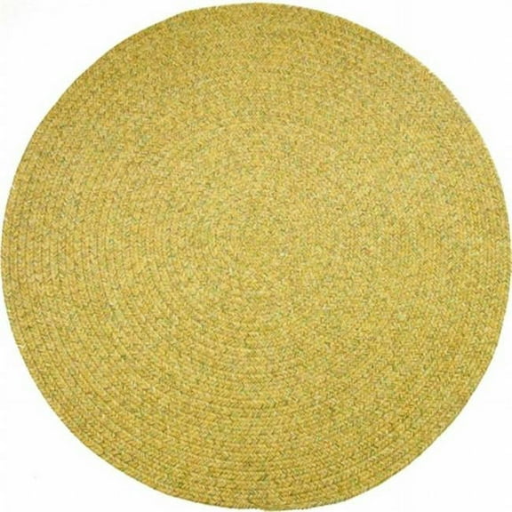 Rhody Rug SA58R096X096 Sandi 8 ft. Tweed Indoor-Outdoor Round Braided Rug, Oatmeal