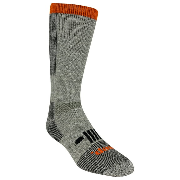 JEEP Men's Rugged Wool Blend Crew Socks - 1 Pair Pack- Heavyweight Cushioned Comfort and Blister Prevention