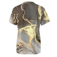 thumbnail image 4 of WILLBEST Compression Shirt Womens Spring Summer Colorful Printed Short Sleeve O Neck T Shirt Top, 4 of 4