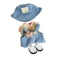 thumbnail image 2 of Ropa para Muñecos de Peluche de 15 Cm, Ropa de Peluche con Sombrero, Accesorios de Vestir para Muñecos de Peluche, Cómoda, Moderna, Linda, con Zapatos Sombrero azul, 2 of 8