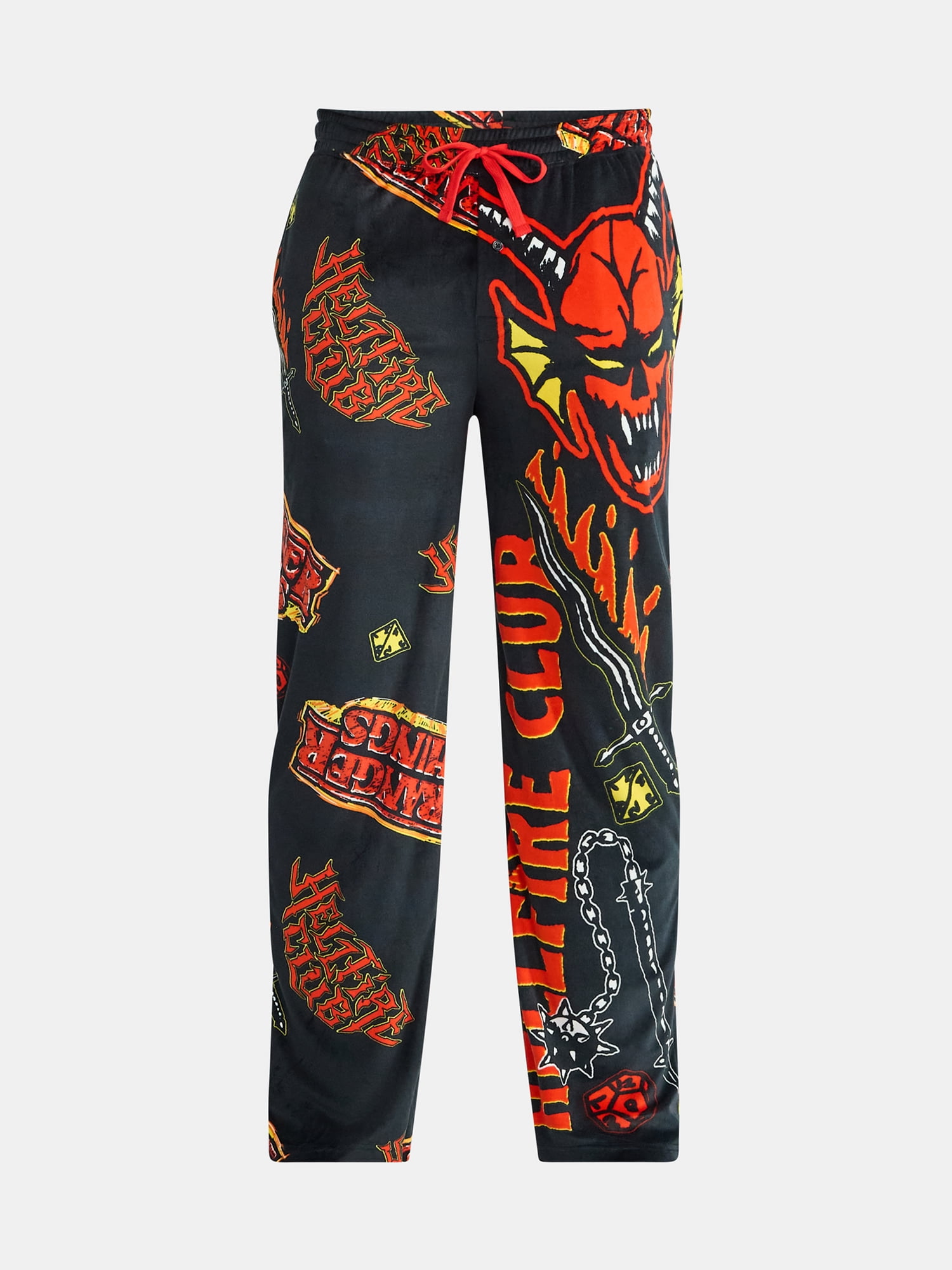 Netflix Stranger Things Men's and Big Men's Split Leg Graphic Pants, Sizes S-2XL