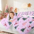 thumbnail image 5 of Manfei Santa Full Size Bedding Sets 7-Piece Christmas Full Size Bed in a Bag, Black Red, Xmas Reversible, 5 of 6