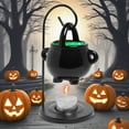 thumbnail image 2 of Halloween Hanging Cauldron Pagan Oil Burner, Cauldron Wax Burner Diffuser with Handle, Hanging Cauldron Wax Burner, Christmas Gothic Halloween Home Decor., 2 of 6