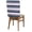Navy Pink, variant on Orange Navy Blue Striped Chair Back Covers, Gradient Horizontal Lines Removable Chair Covers for Dining Chairs Set of 4, Washable Chairs Slipcovers Back Seat Protector for Wedding Party 19"x20"