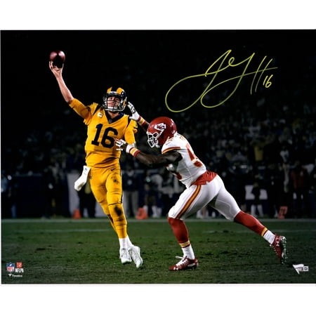 Yellow Signed - Jared Goff Los Angeles Rams Autographed 16