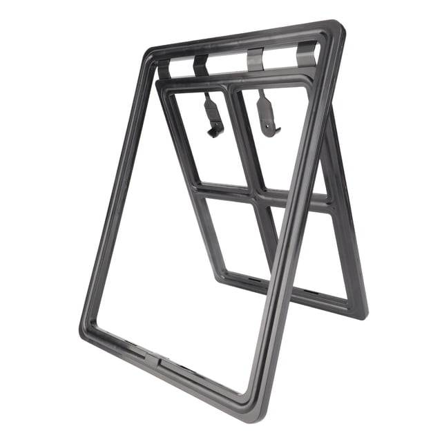 Puerta Mosquitera Para Gatos, Puerta Profesional Para Mascotas, Puerta Mosquitera, Resistente A Mordeduras, Negra, Compacta, Con Cerradura Para Ventana Para Cerdos Domésticos