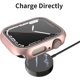 thumbnail image 4 of Hard PC Case with Screen Protector Compatible for Apple Watch Series 7 41mm, Full Edge All Around Protective Bumper Anti-Scratch Frame Cover for iWatch Smartwatch Accessorie, Clear/Rose Gold, 2 Pcs, 4 of 5