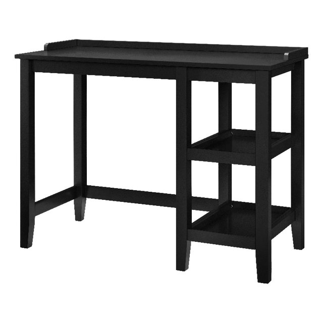 Ameriwood Home Eleanor - Pedestal desk - rectangular - black - black base