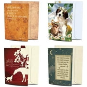 Tree-Free Greetings Four Legged Friends Pet Sympathy 8 Pack Card Assortment, 100% Recycled Paper, ECO-Friendly Cards, Made in the USA. Variety Pack with 8 Matching Envelopes, 5”x7” (GA31529)