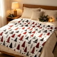 thumbnail image 6 of ICQOVD Christmas Tree Print Throw Blanket,Soft Cozy Warm Lightweight Blanket for Sofa Couch Bed Farmhouse Winter Holiday Home Decor 27.56*39.37IN, 6 of 7