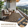 thumbnail image 2 of GENIMO 5'x8' Outdoor Rug Waterproof, Reversible Camping Mat, Plastic Straw Rugs for Patio, RV, Camper, Balcony, Backyard, Picnic, Deck (Bla, 2 of 7