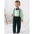 thumbnail image 3 of Baby Boy Clothes Suits 1-6 Years Toddler Formal Dress Shirt Suspender Pants Bowtie Outfit Wedding, 3 of 16