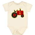 thumbnail image 3 of Inktastic Red Tractor 1st Birthday Boys Baby Bodysuit, 3 of 5