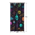 thumbnail image 5 of Neon Halloween Pattern Shower Curtain 36"x72" ,Bathroom Decorative Shower Curtains Set with 12 Hooks,Modern Waterproof Washable Shower Curtain, 5 of 6