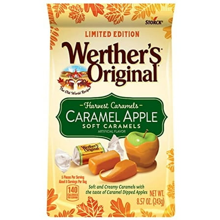 Werthers Original Soft Harvest Apple Caramel Candy, 8.57 Oz Bag