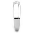 thumbnail image 3 of High polished (no plating) Stainless Steel Ring with AAA Grade CZ in Clear for Women Style DA251, 3 of 4