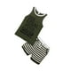 thumbnail image 4 of Qarigey Yinyinxull bebé niños 2 uds conjuntos sin mangas verano camisetas sin mangas pantalones cortos conjuntos de ropa gris 2-3 años conjuntos de ropa Verde 90cm Qarigey AP002834-08, 4 of 6