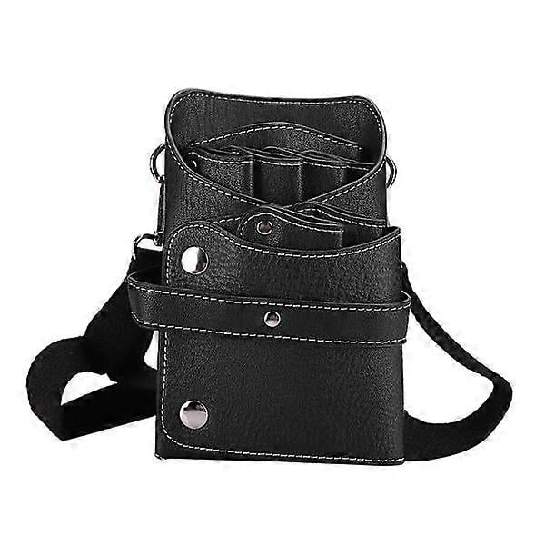 Portable Barber Scissors Waist Bag Hair Clipper Comb Hairdresser Tool Storage Bag Black