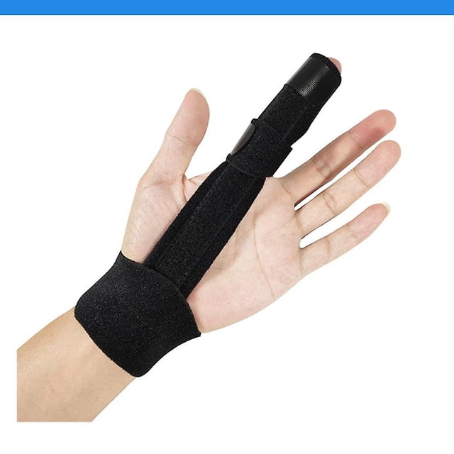 Férula para dedo con gatillo completo - Soporte para mano y muñeca - Enderezador de bloqueo ajustable - Tratamiento inmovilizador de enderezamiento para esguinces y dolor