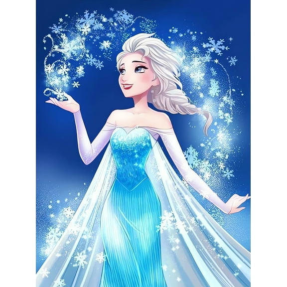 Frozen Cartoon Theme DIY Diamond Painting Kits for Adult，5D Full Drill Craft Painting Kits Home Wall Decor，12 x 16 inch.