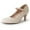 Nude Vegan Leather, variant on J. Adams Honey Jane Heels for Women – Round Toe indented Pumps Heels Shoes Stylish and Comfortable with Gentle Ankle Strap