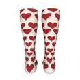 thumbnail image 6 of Honeii Love Print Calf Socks Sports Socks Seamless Toe, Trouser Socks,Knee High Long Socks for Women and Men-One Size, 6 of 8